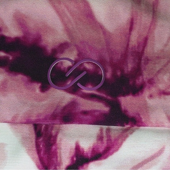 CALIA By Carrie Underwood Wide Strap Tie-dye Pink Long Line Bikini Size XS - Picture 8 of 15